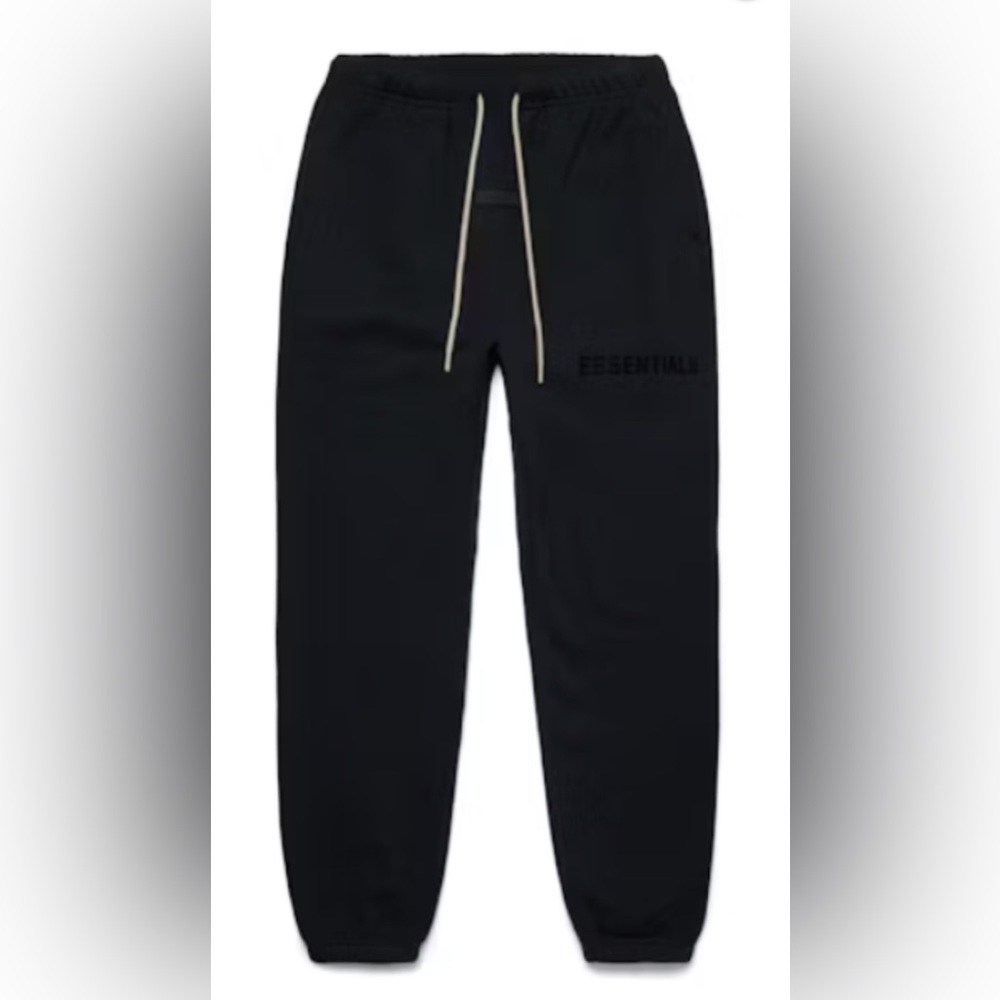 Jet Black Essentials Fear of God Sweatpants - Picture 1 of 1